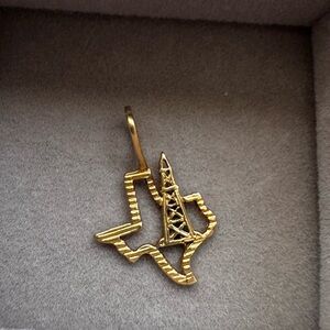 14K Gold Texas Pendant